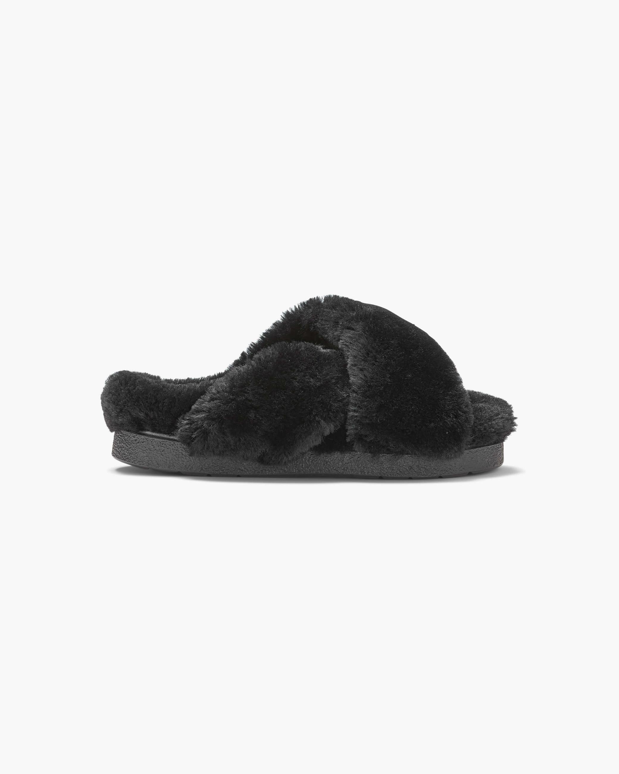 Dámské Pantofle Inuikii Classic Shearling Pantofle Černé | 75813WGYC