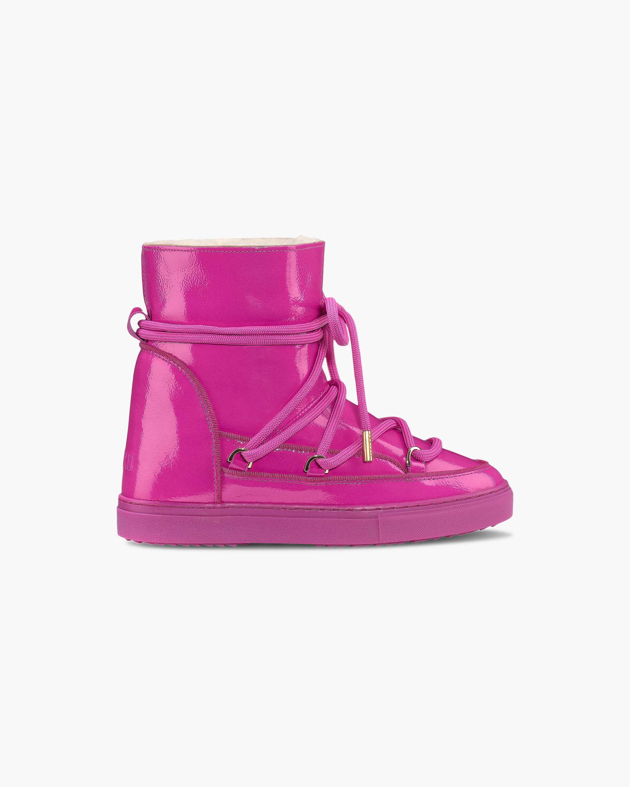 Dámské Sneaker Inuikii Full Leather Naplack Wedge Fuxia | 49563RTCA