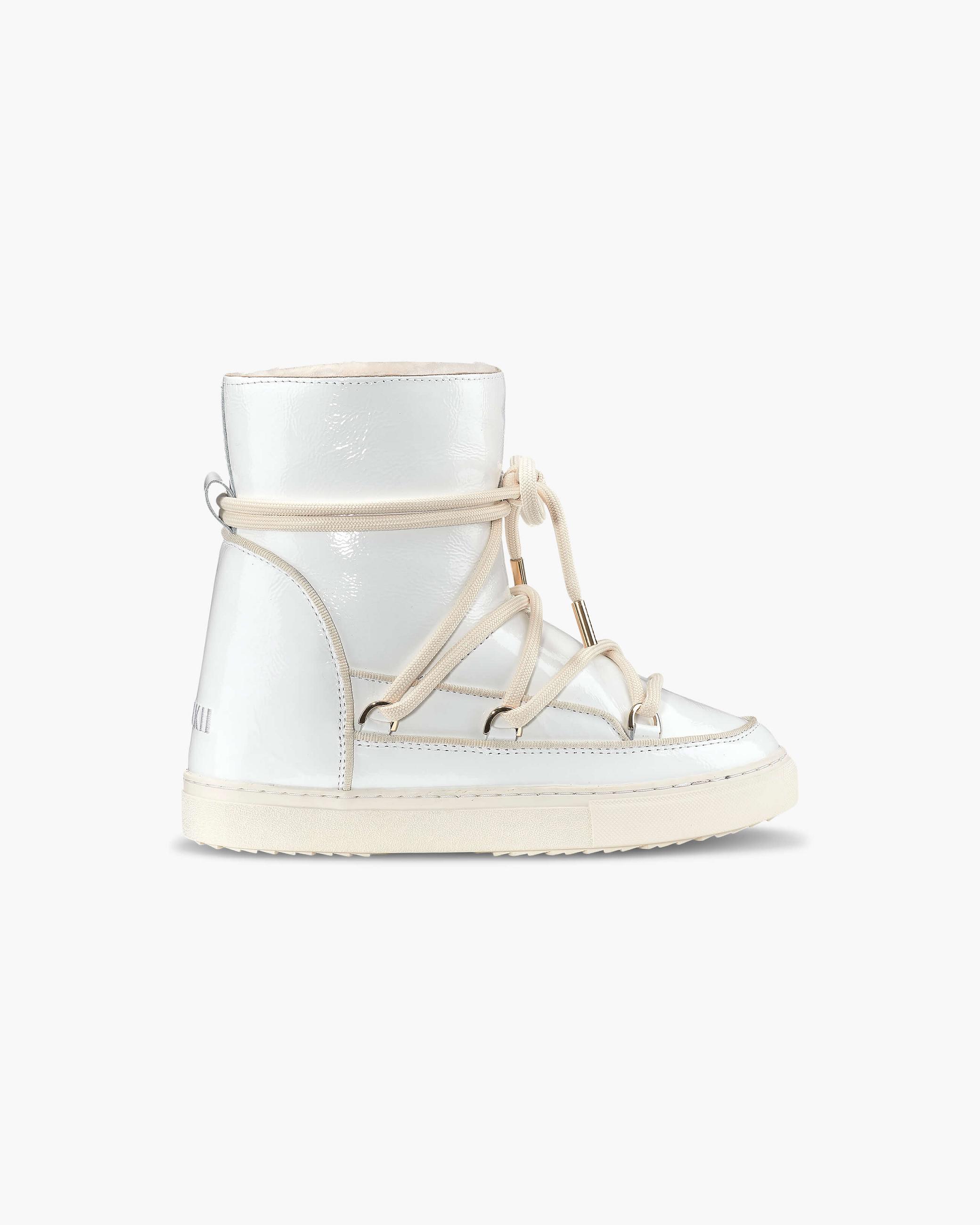 Dámské Sneaker Inuikii Full Leather Naplack Wedge Off-White | 54703VSBP