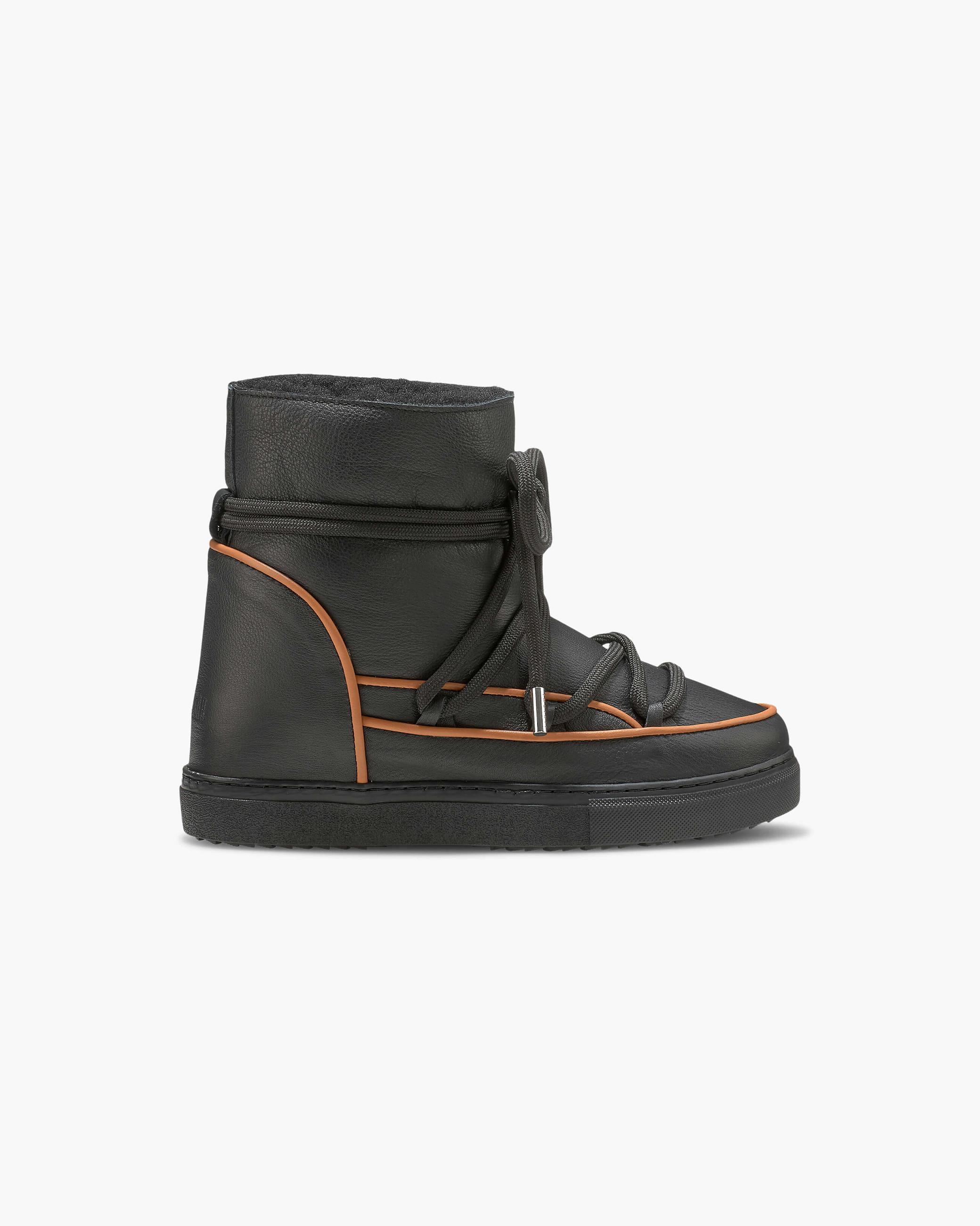 Dámské Sneaker Inuikii Full Leather Pastelle Wedge Černé | 79605EYCV