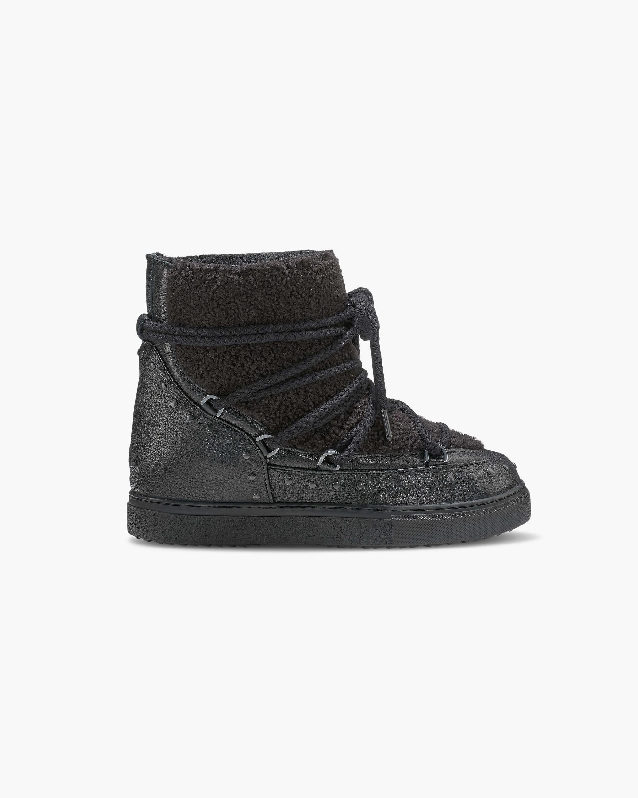 Dámské Sněhule Inuikii Curly Rock Wedge Černé | 02156RSPL