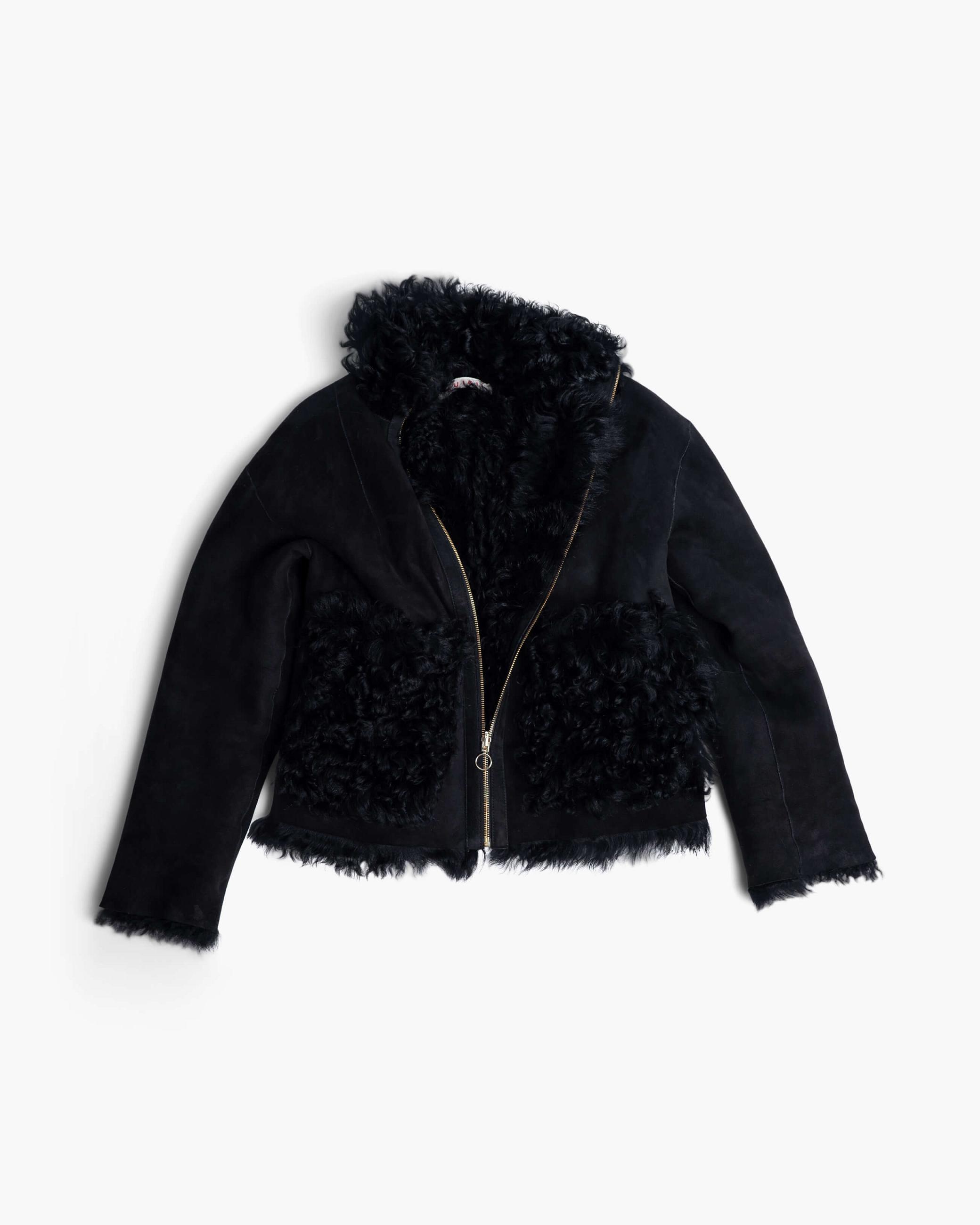 Dámské Bundy Inuikii INUIKII Shearling Jacket Černé | 63928IDLN