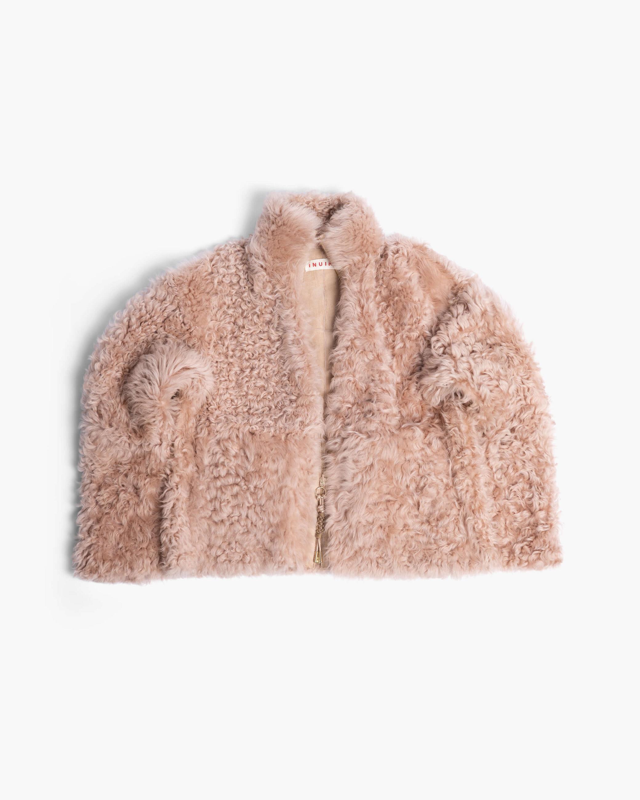 Dámské Bundy Inuikii INUIKII Shearling Jacket Béžová | 79320KNHL