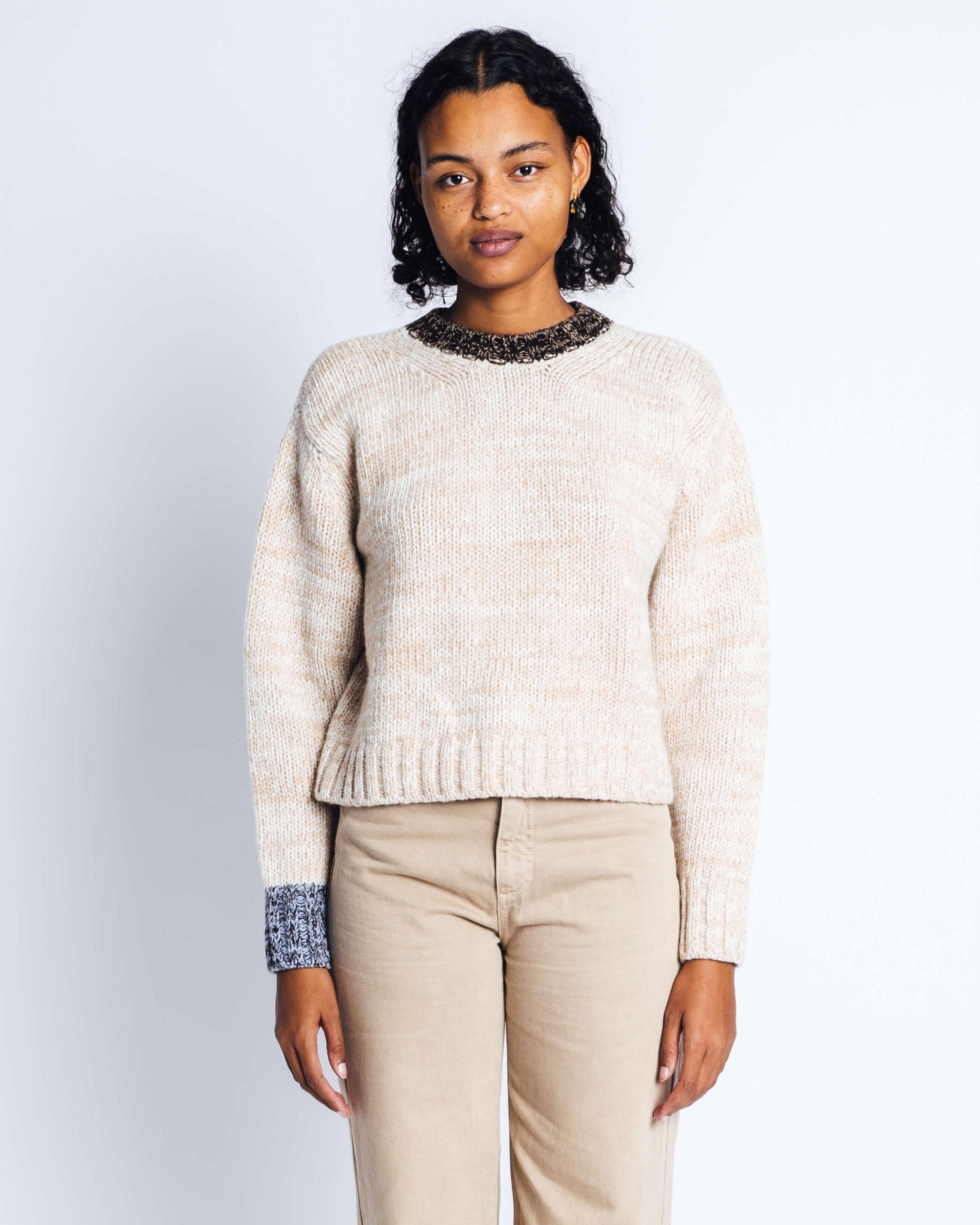 Dámské Mikiny Inuikii Relaxed Knit Svetrové Bílé Béžová | 07216KDRT