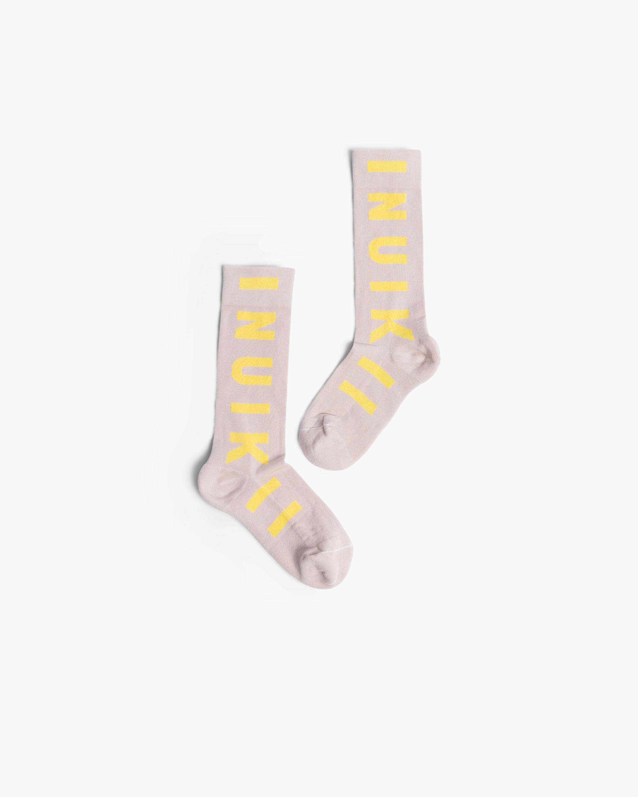 Dámské Ponožky Inuikii Jacquard Socks Béžová Žluté | 62315SCPK