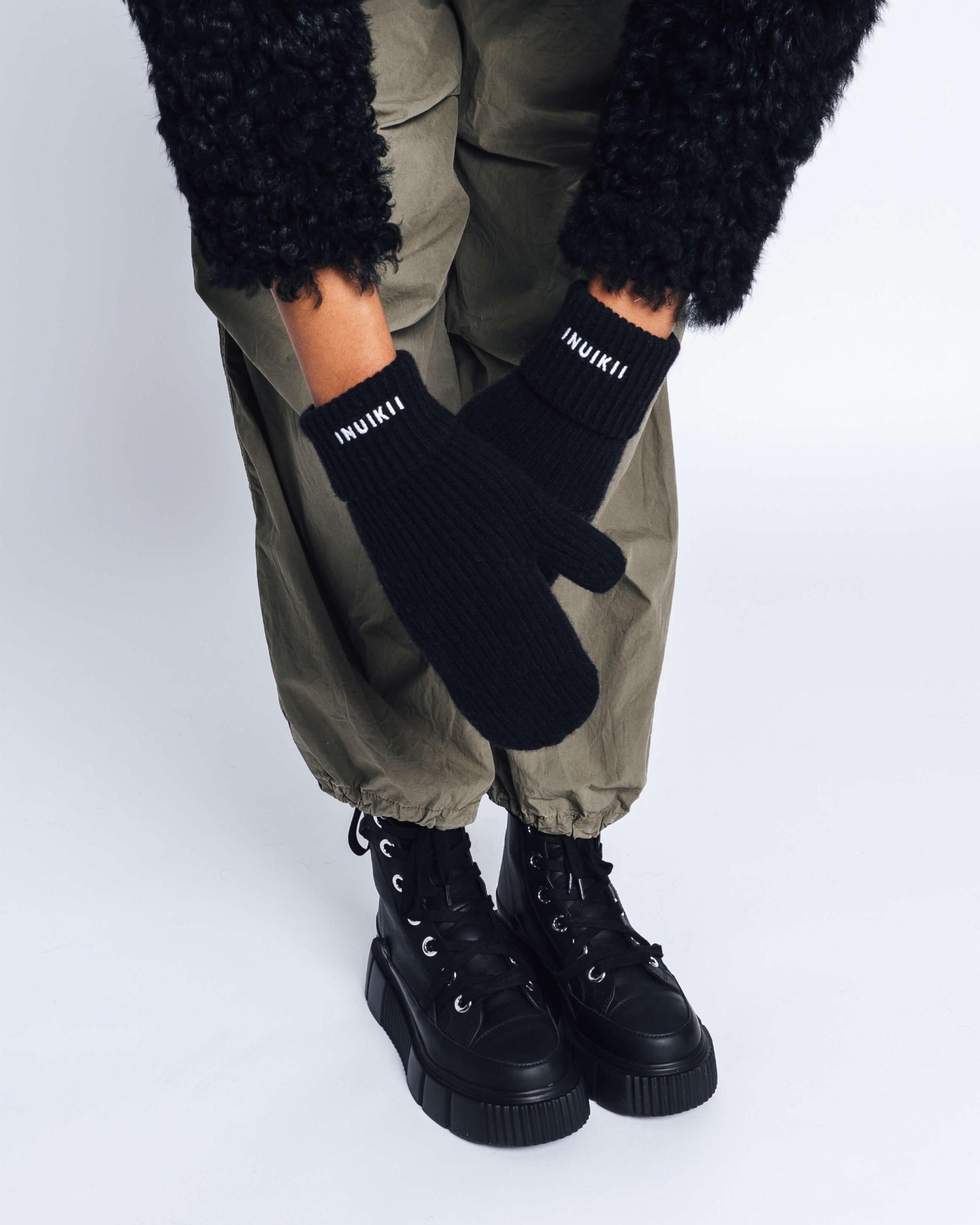 Dámské Rukavice Inuikii Oversized Glove Černé | 78560UZNE