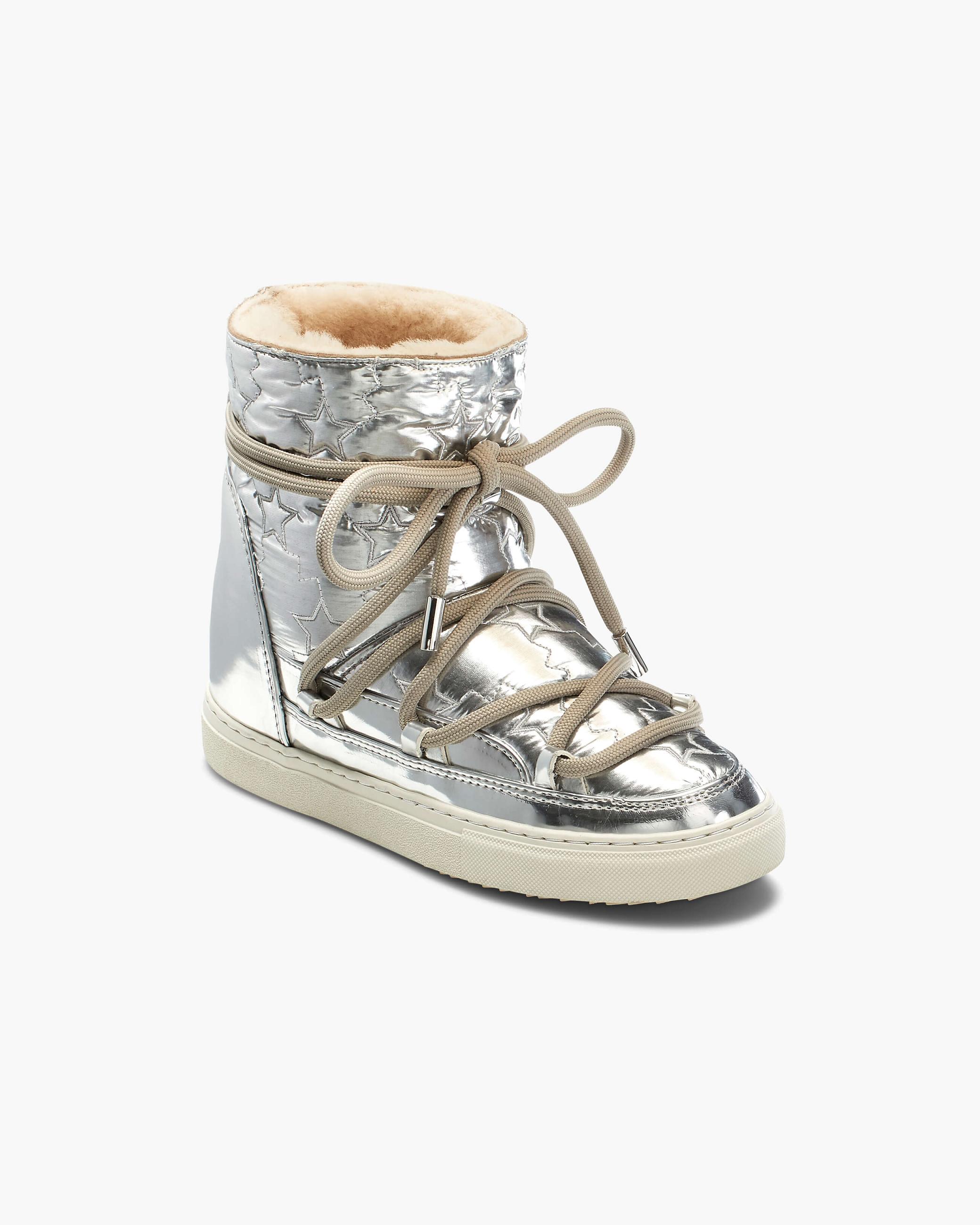 Dámské Sneaker Inuikii Bomber Star Wedge Stříbrné | 49176RIXW