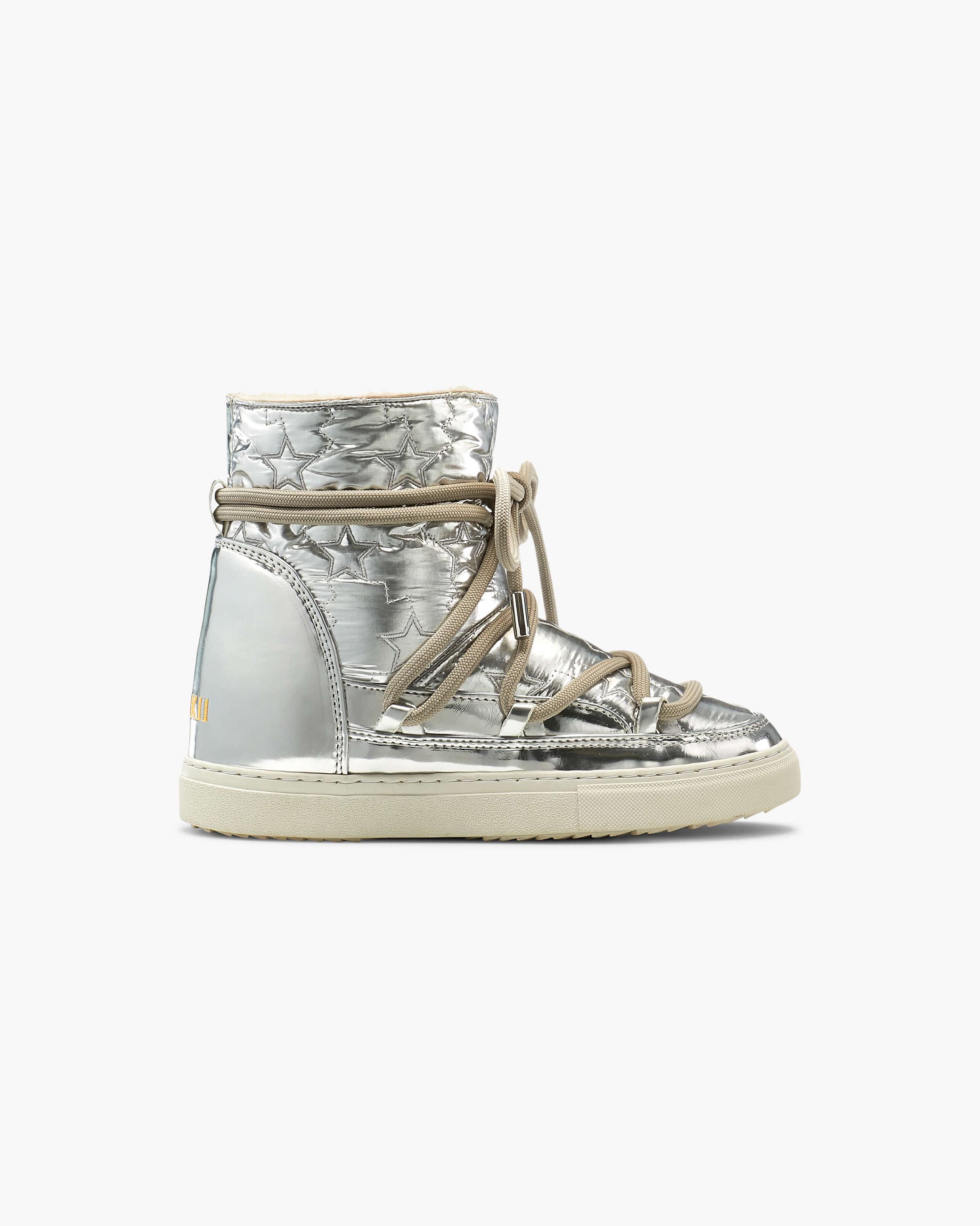 Dámské Sneaker Inuikii Bomber Star Wedge Stříbrné | 49176RIXW