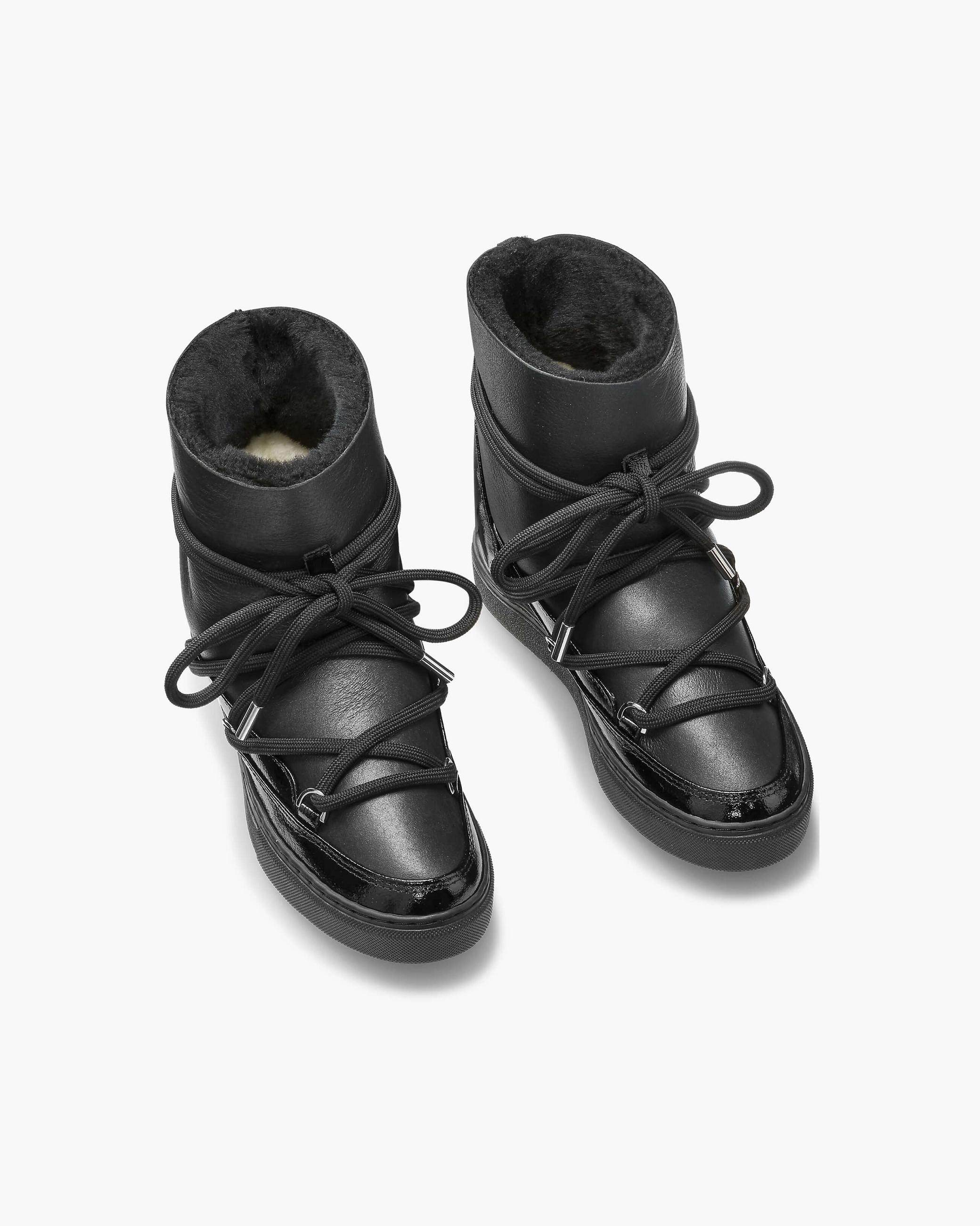 Dámské Sneaker Inuikii Gloss Wedge Night Černé | 49152GNIT