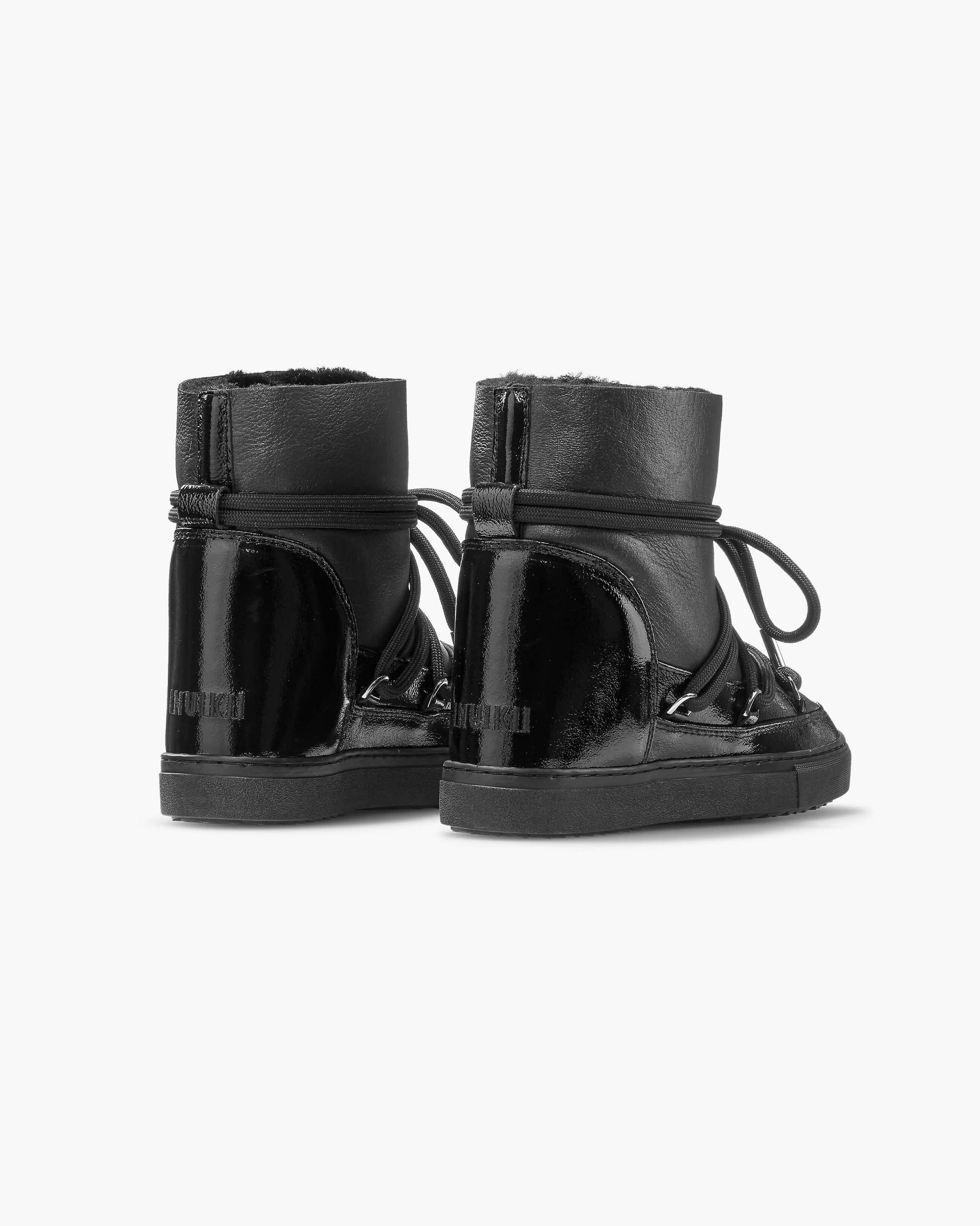 Dámské Sneaker Inuikii Gloss Wedge Night Černé | 49152GNIT