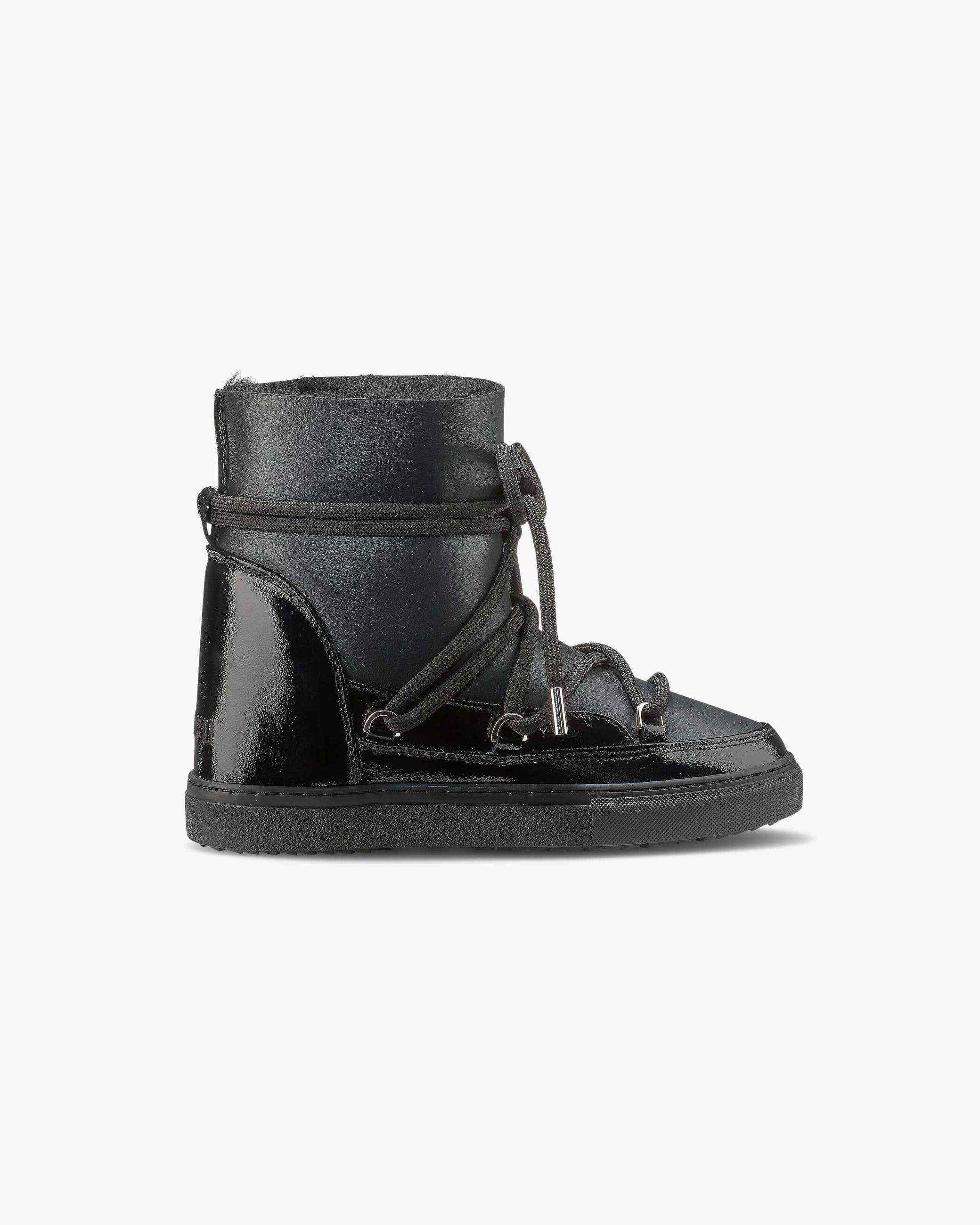 Dámské Sneaker Inuikii Gloss Wedge Night Černé | 49152GNIT