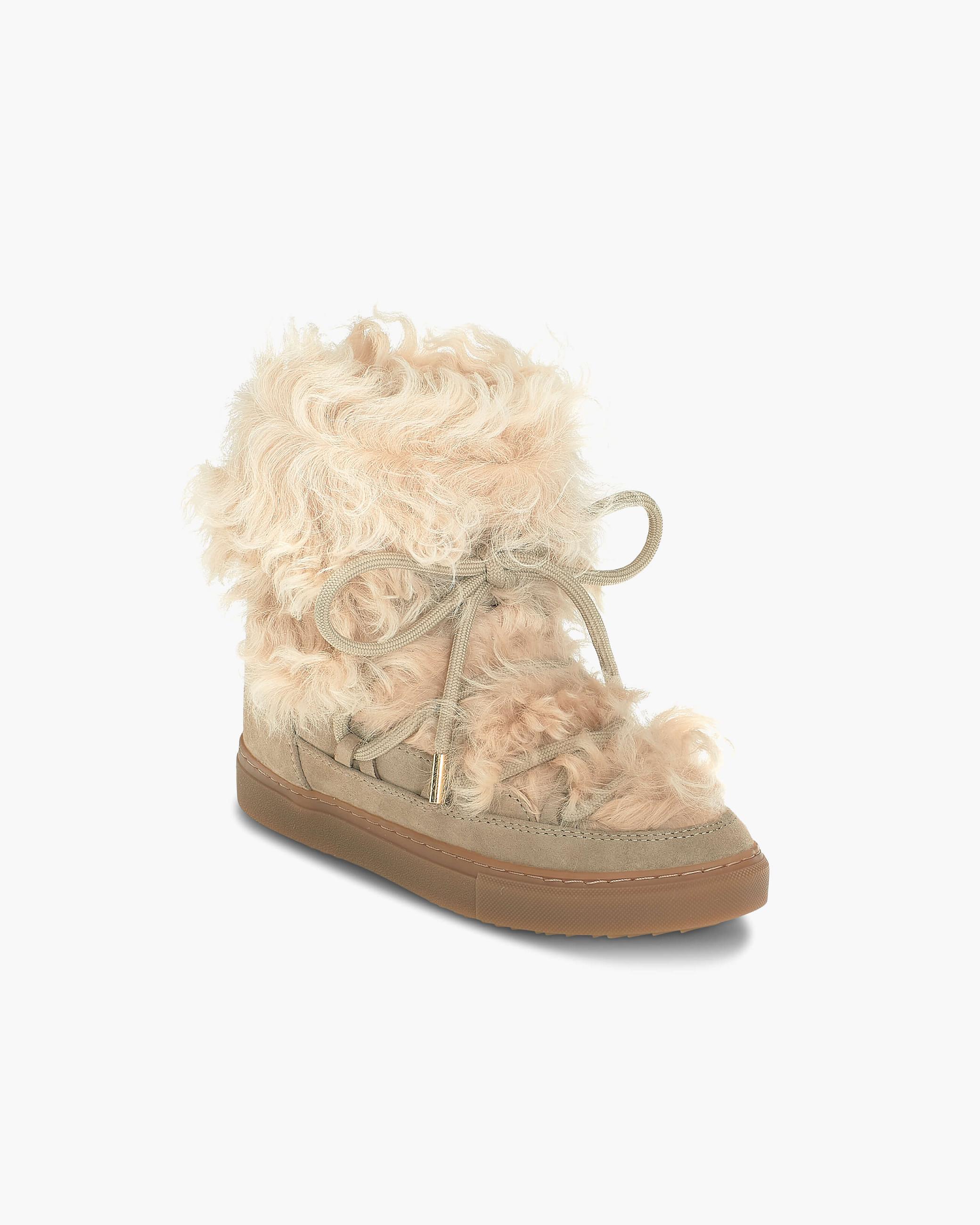 Dámské Sneaker Inuikii Long Curly Wedge Béžová | 40758JQIO