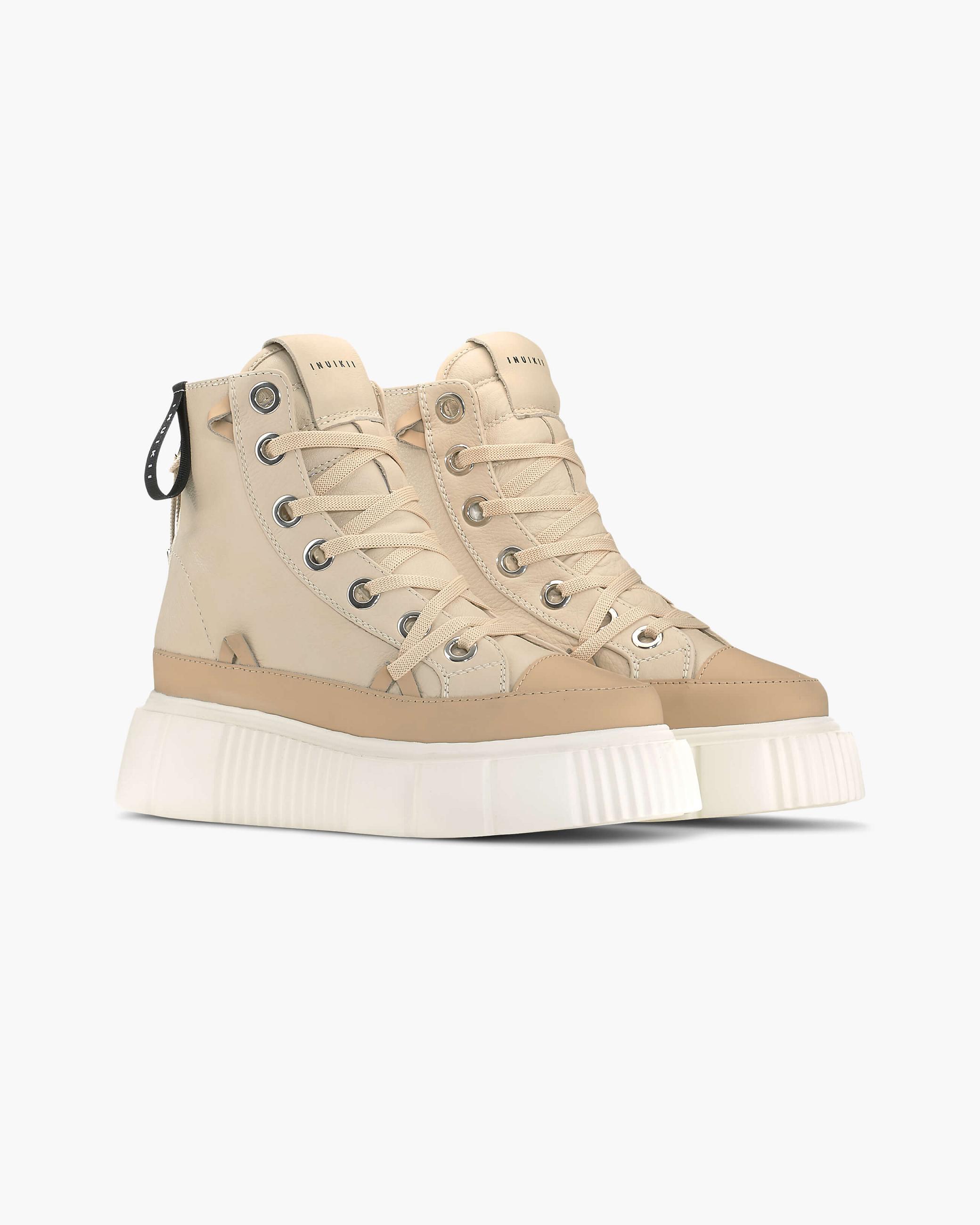 Dámské Sneaker Inuikii Matilda Leather Krém | 82954WHNF