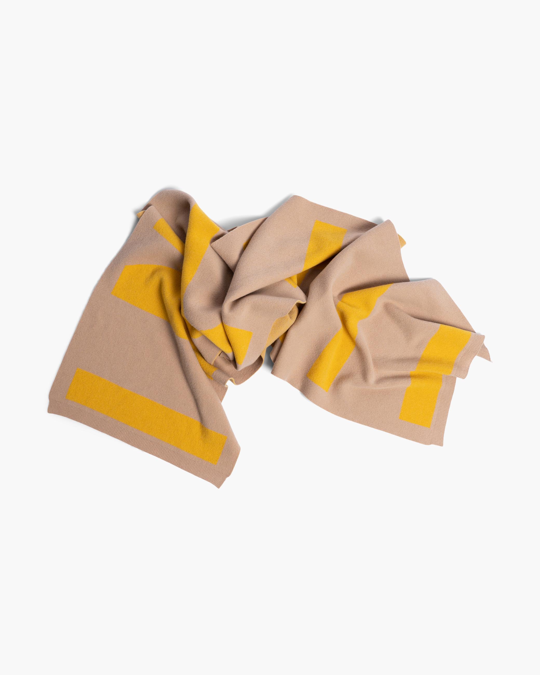 Dámské Šátky Inuikii Jacquard Scarf INUIKII Béžová Žluté | 09314FQJE