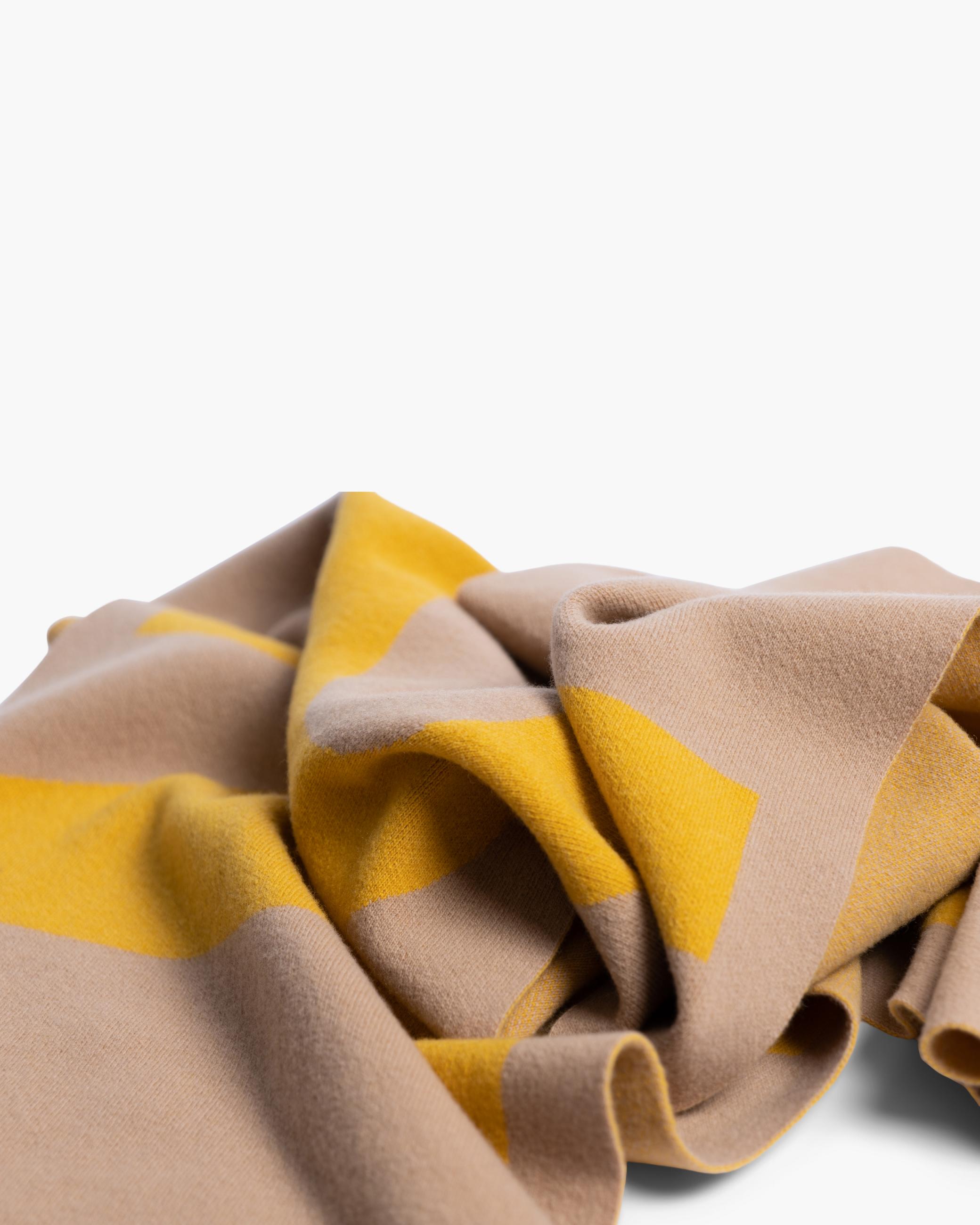 Dámské Šátky Inuikii Jacquard Scarf INUIKII Béžová Žluté | 09314FQJE